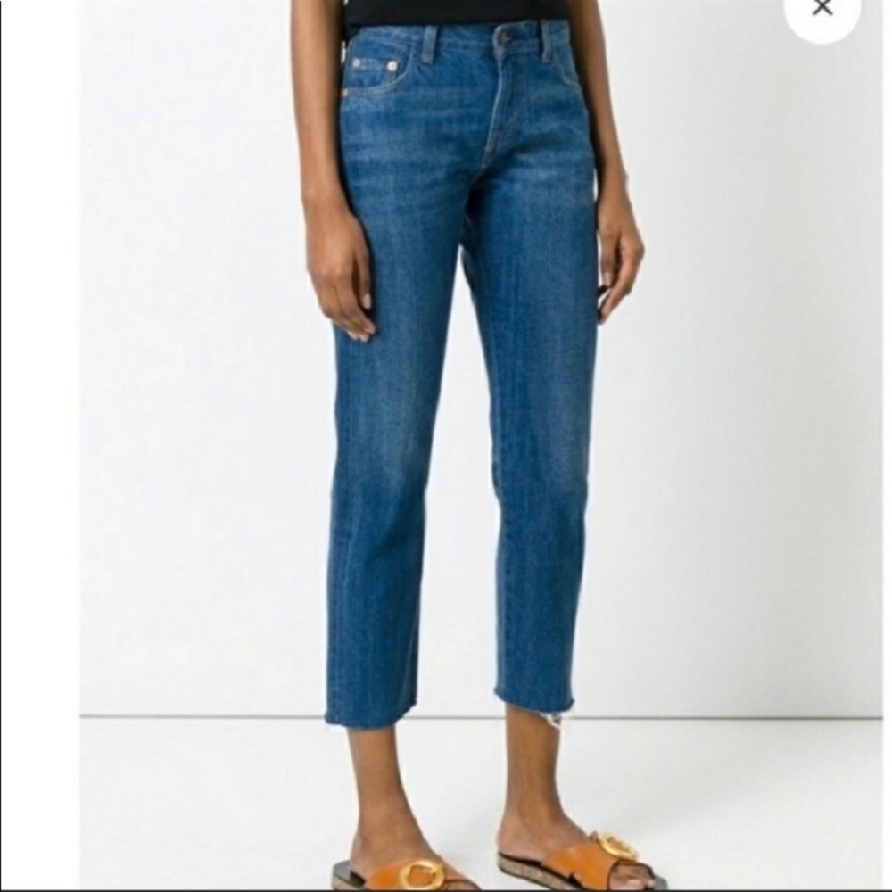 Levi’s cropped high waisted denim